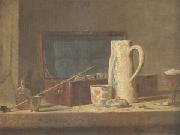 Jean Baptiste Simeon Chardin Smoking Kit with a Drinking Pot (mk05) France oil painting artist